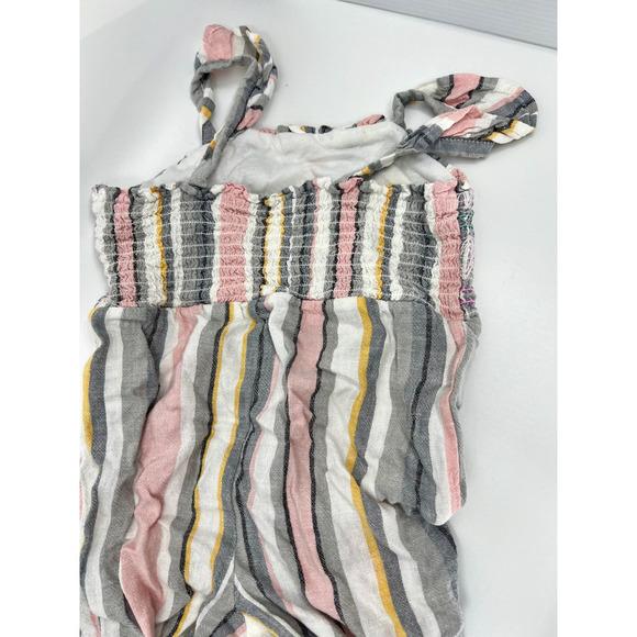 Cat and Jack Pant Jumpsuit Romper 4T Pink Gray and White - Picture 4 of 5